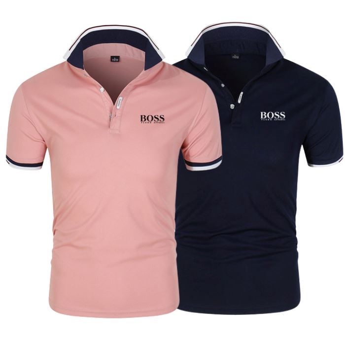 [PAYEZ 1 OBTENEZ 2] Kit 2 Polos Boss Essential - 5 DERNIÈRES UNITÉS D2