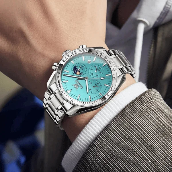 Olevs Montre Homme Chronographe Amiens | Bleue