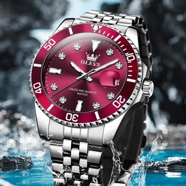 Olevs Montre Cadran Provence | Rouge